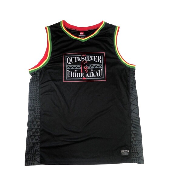 Quiksilver Mens Hawaii 2013-14 Sleeveless Jersey Eddie Aikau Rasta Reggae XXL - Picture 2 of 16